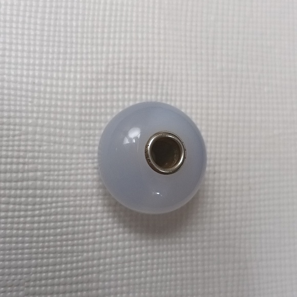 Trollbeads Chalcedony Bead Genuine Gemstone Silver 925 Bead